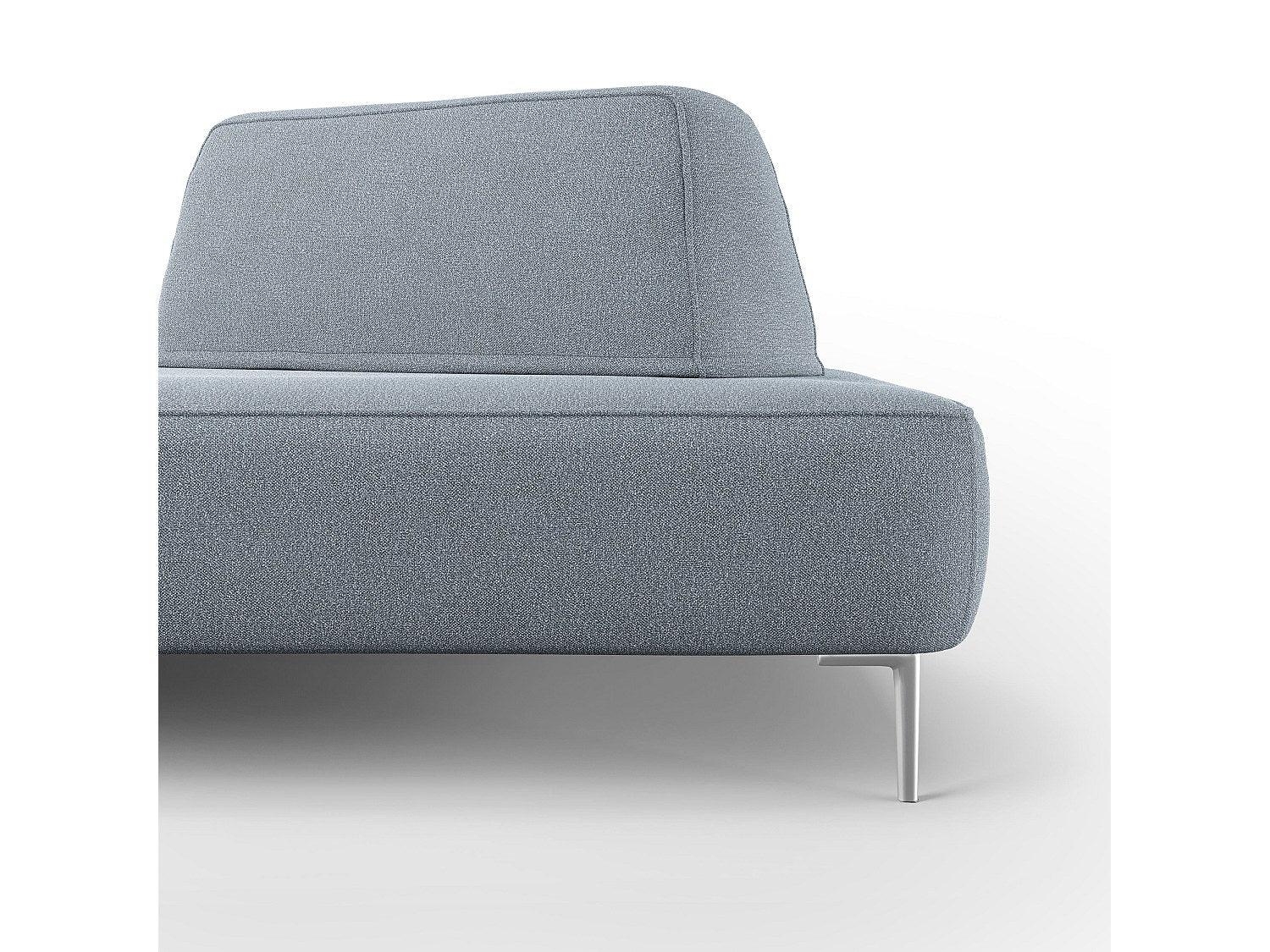 Canapé modulable bleu tissu