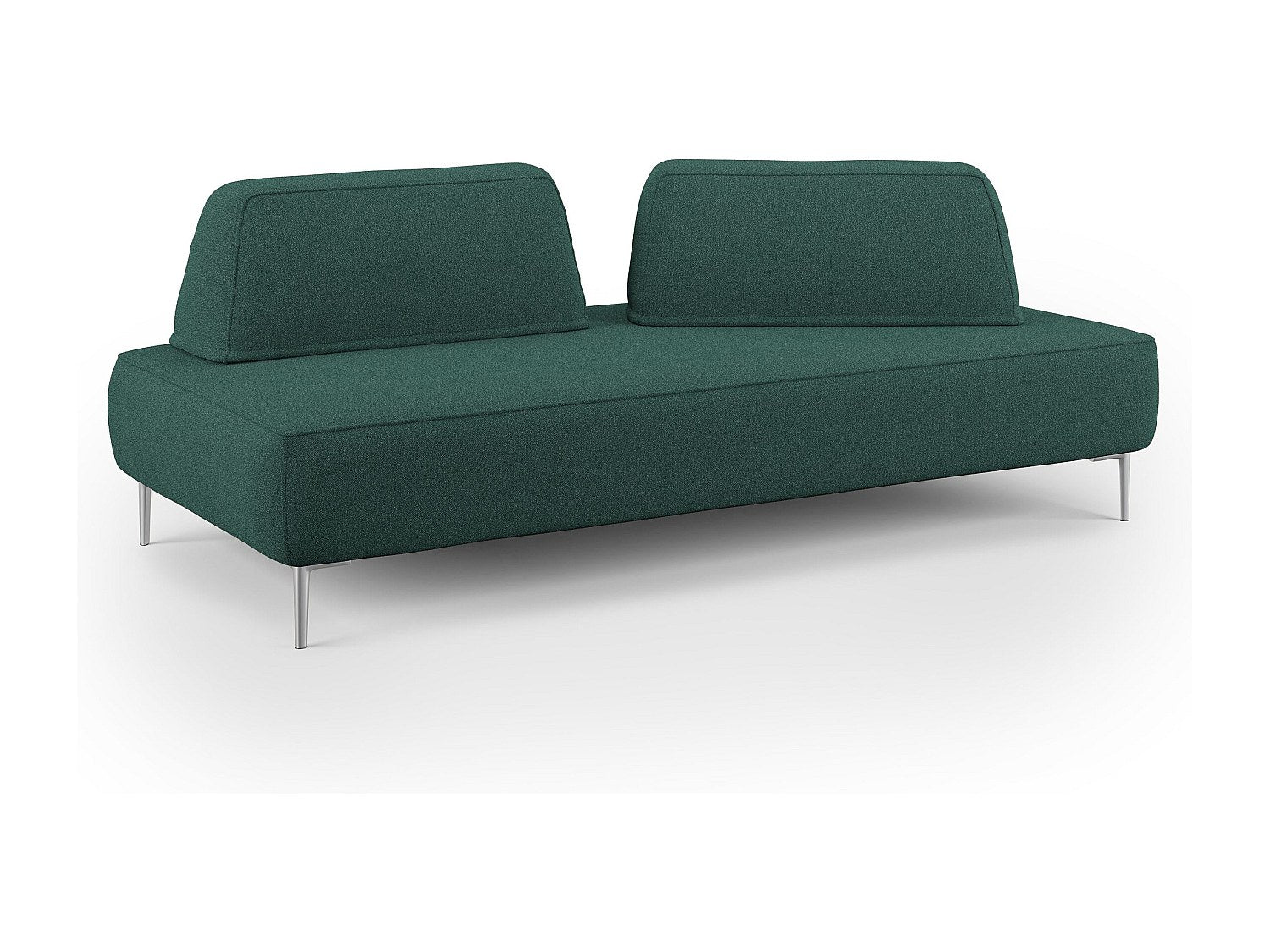 Canapé modulable vert tissu