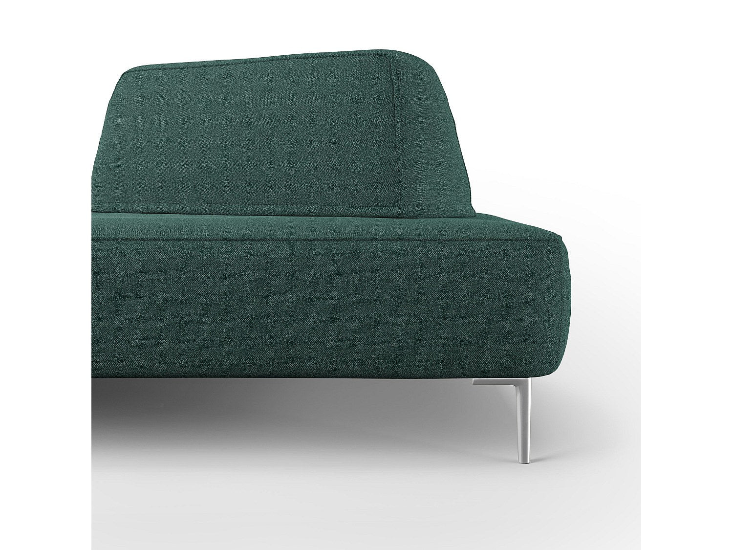 Canapé modulable vert tissu