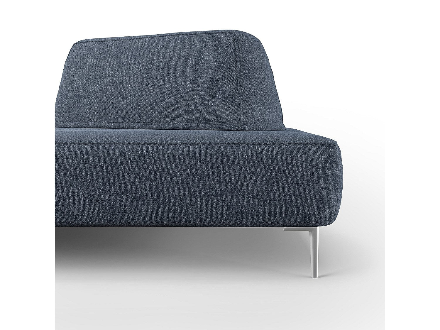 Canapé modulable bleu tissu