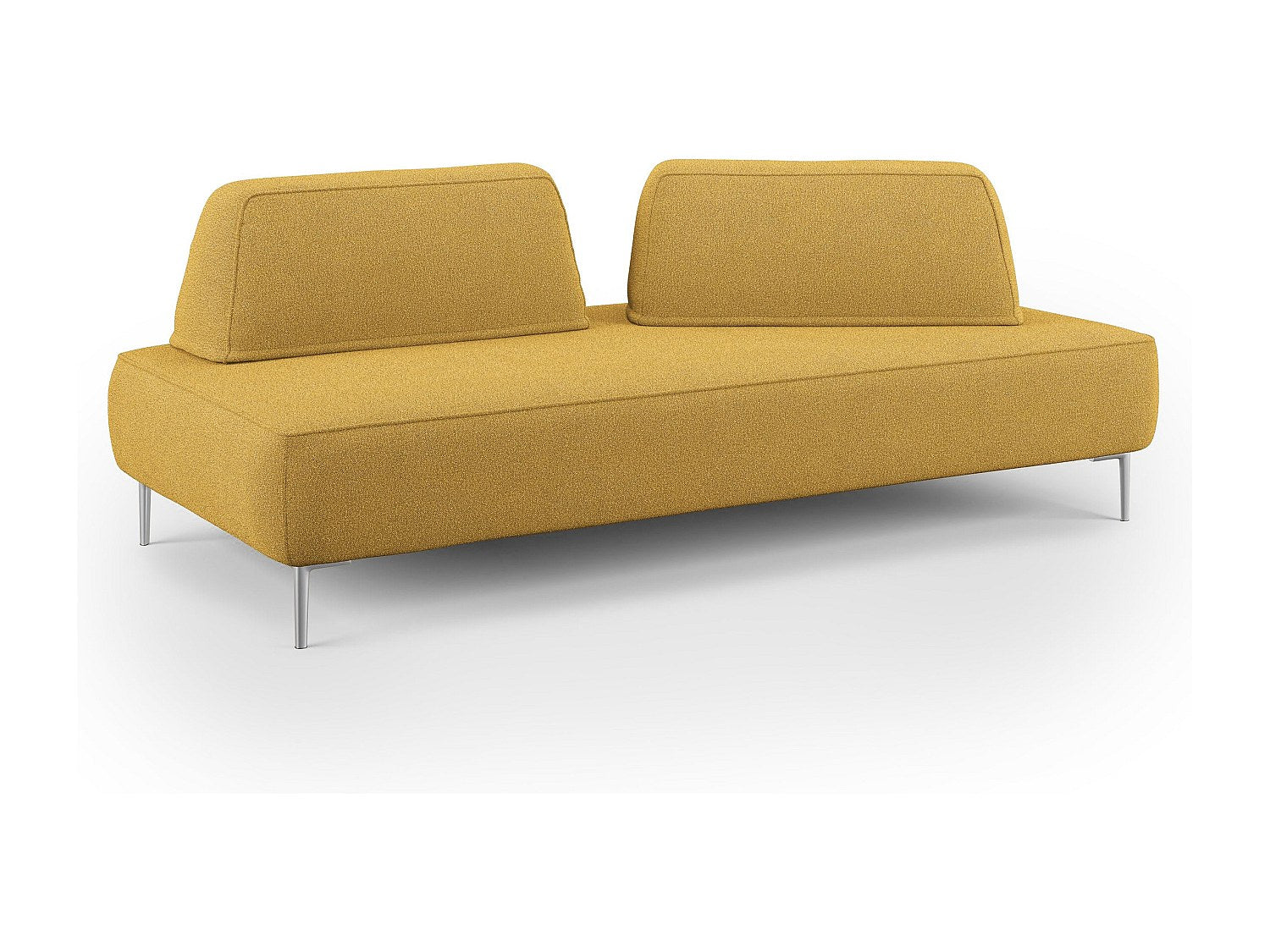 Canapé modulable jaune tissu