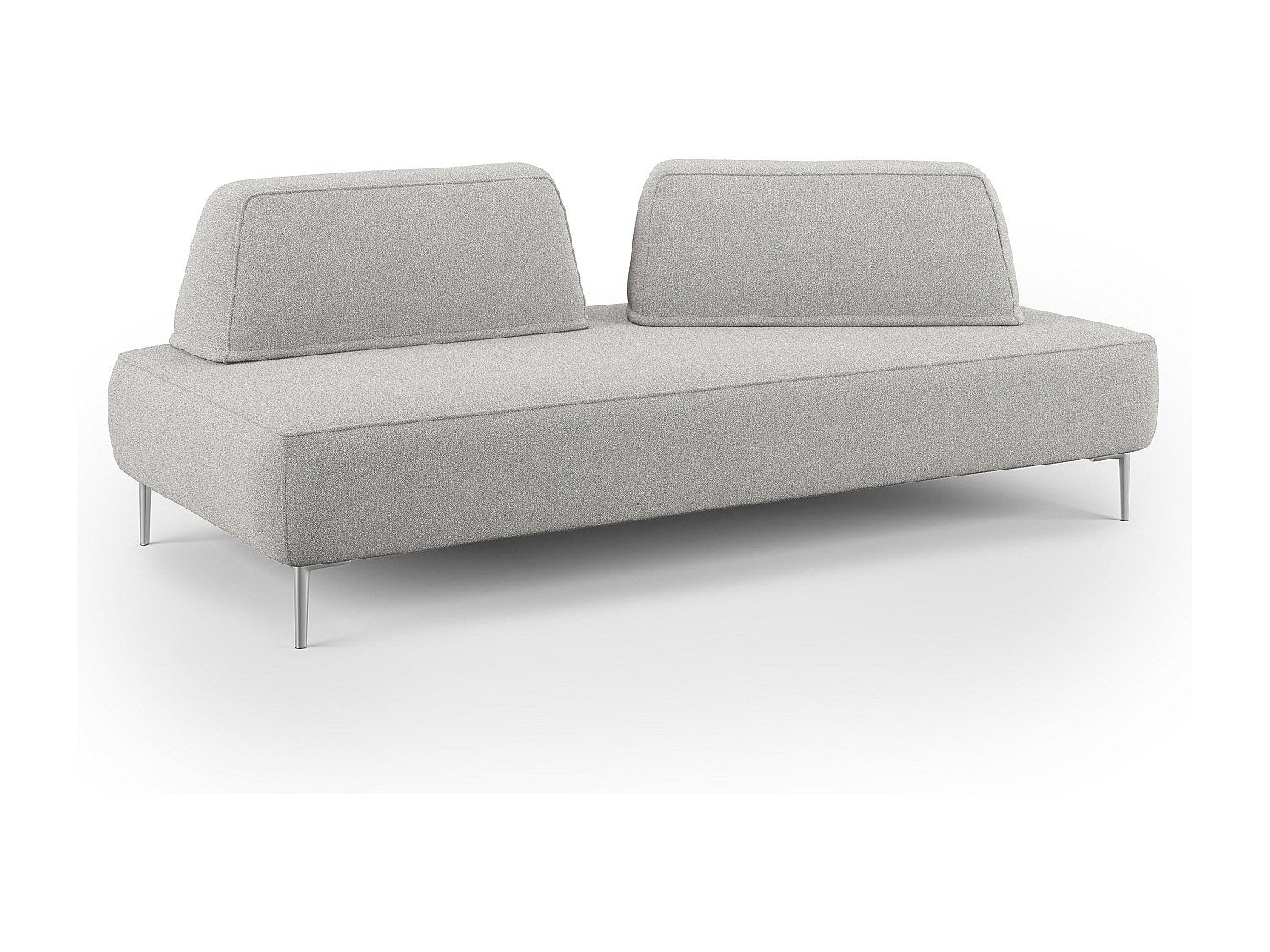 Canapé modulable gris tissu