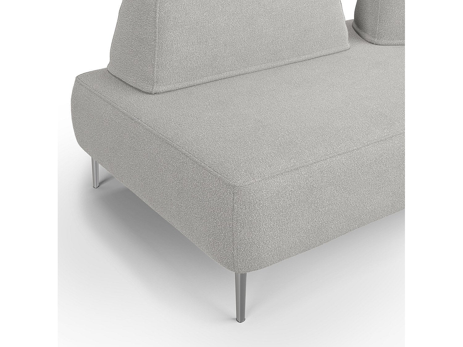 Canapé modulable gris tissu