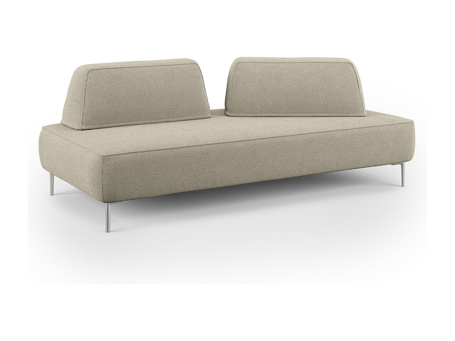 Canapé modulable beige tissu