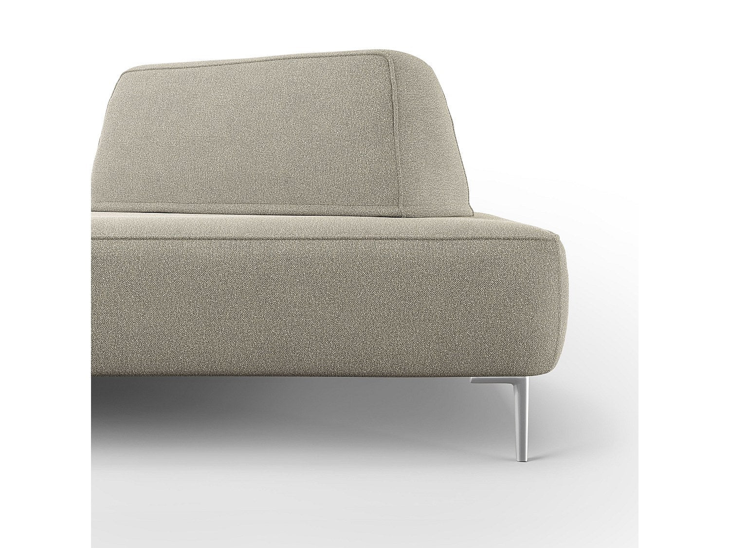 Canapé modulable beige tissu