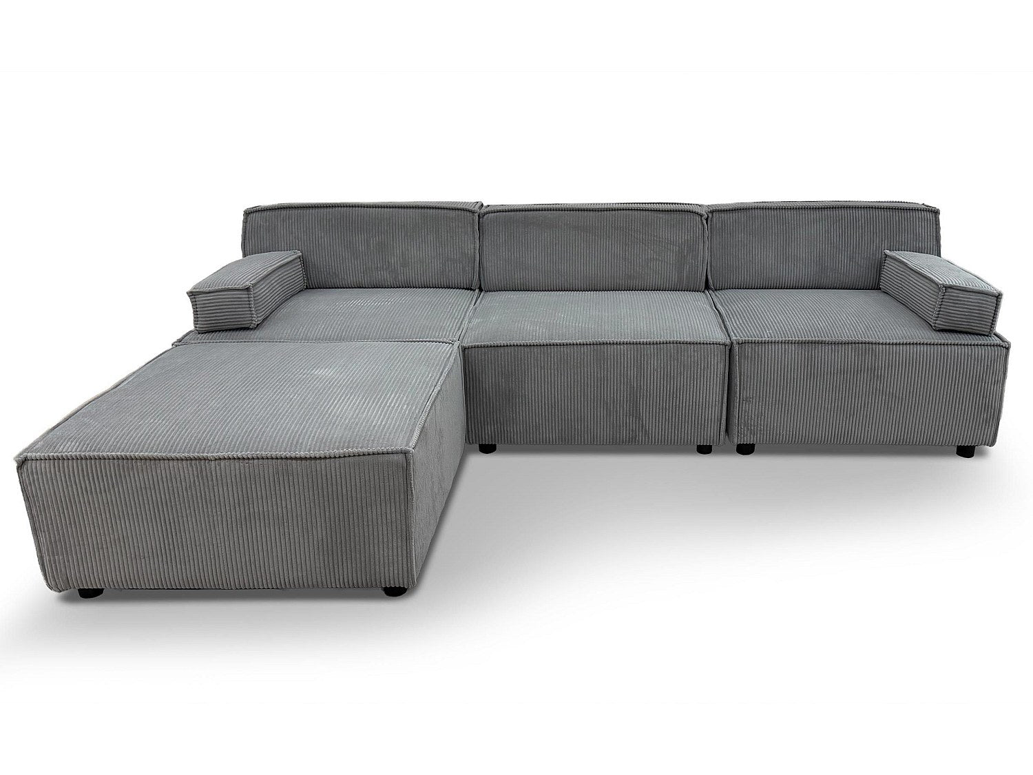 Canapé modulable gris velours