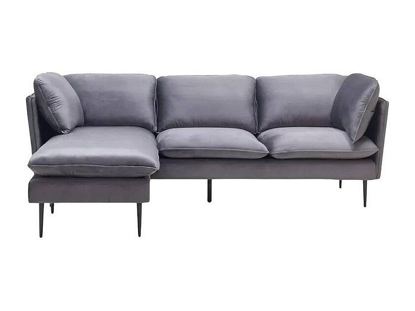 Canapé modulable 3 places gris tissu
