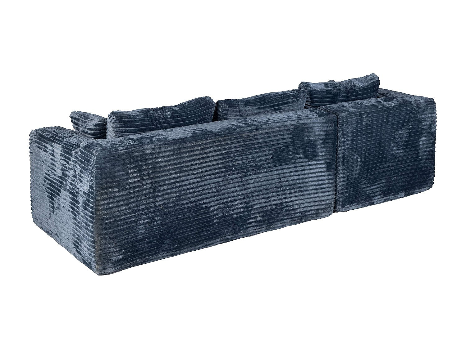Canapé modulable bleu tissu