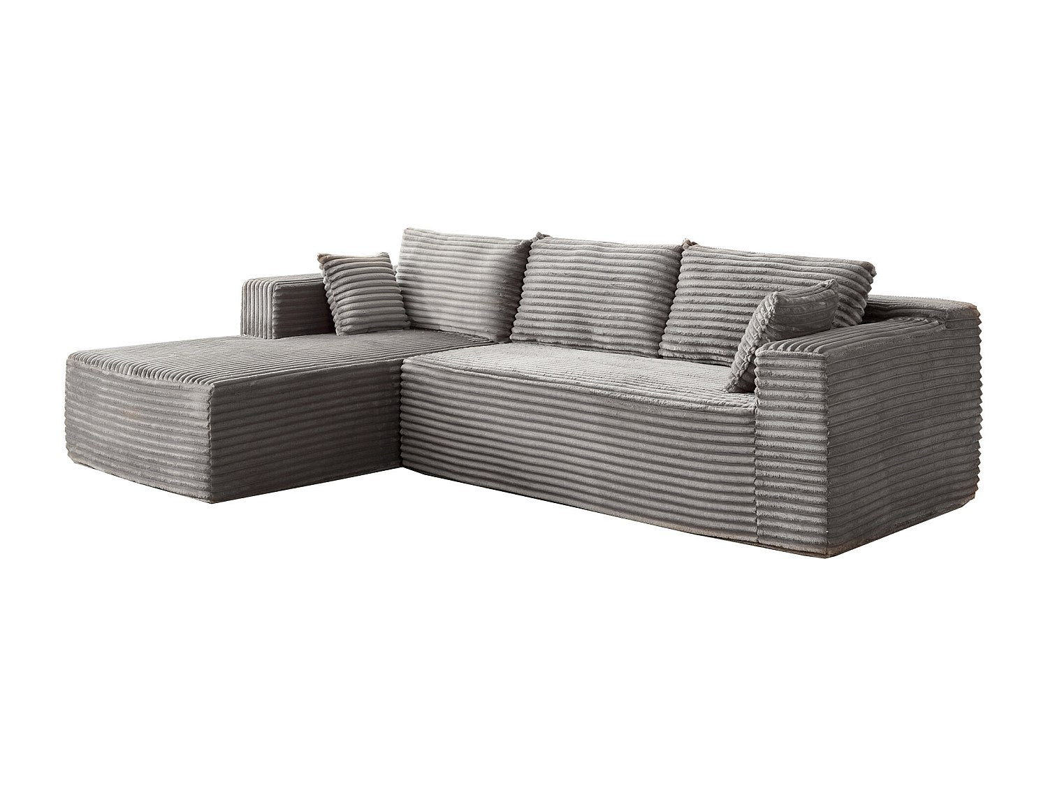 Canapé modulable gris tissu