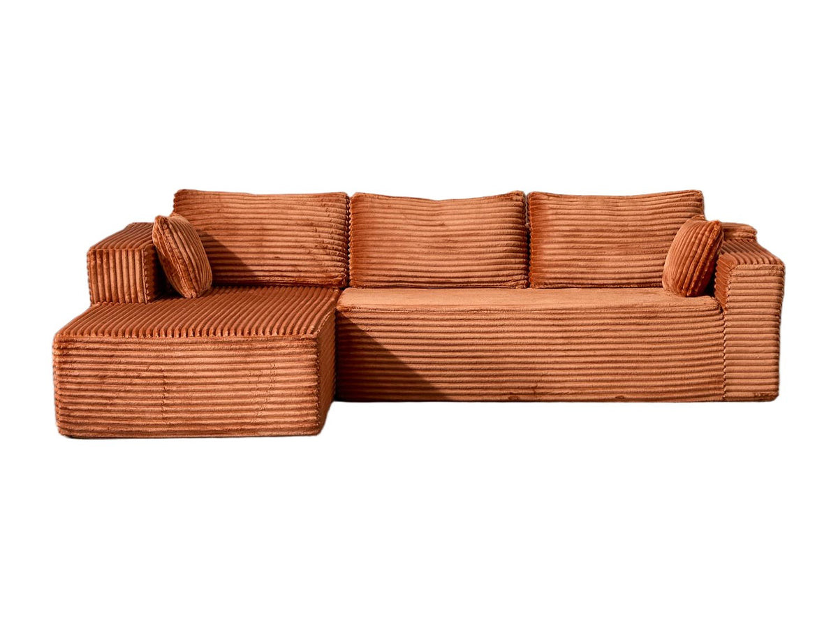 Canapé modulable jaune tissu