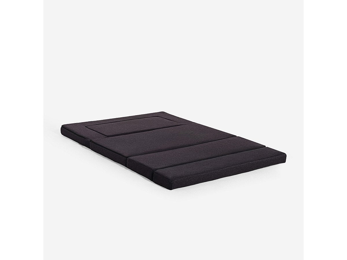 Canapé modulable convertible 2 places noir tissu