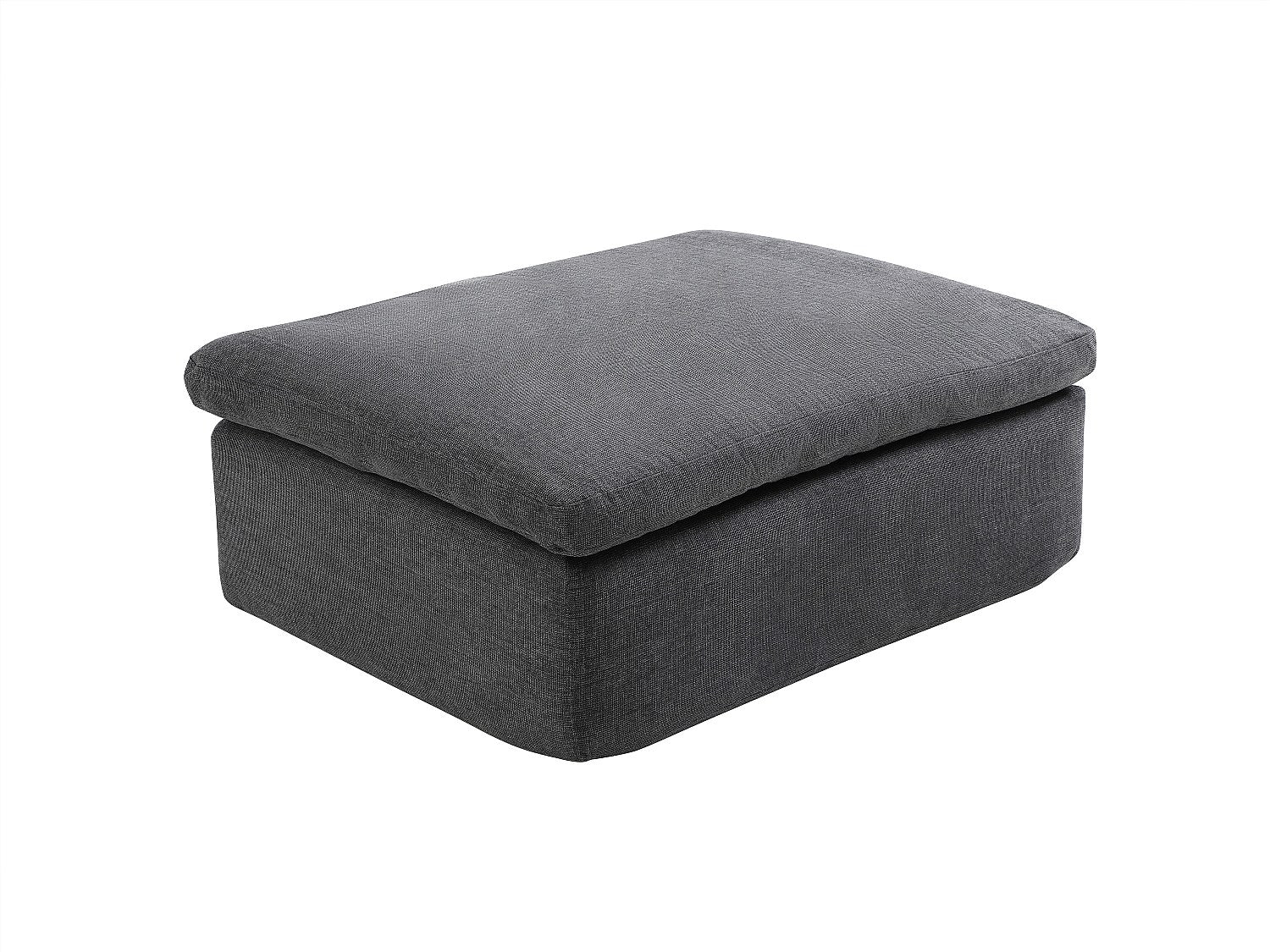 Angle pour canapé modulable gris tissu