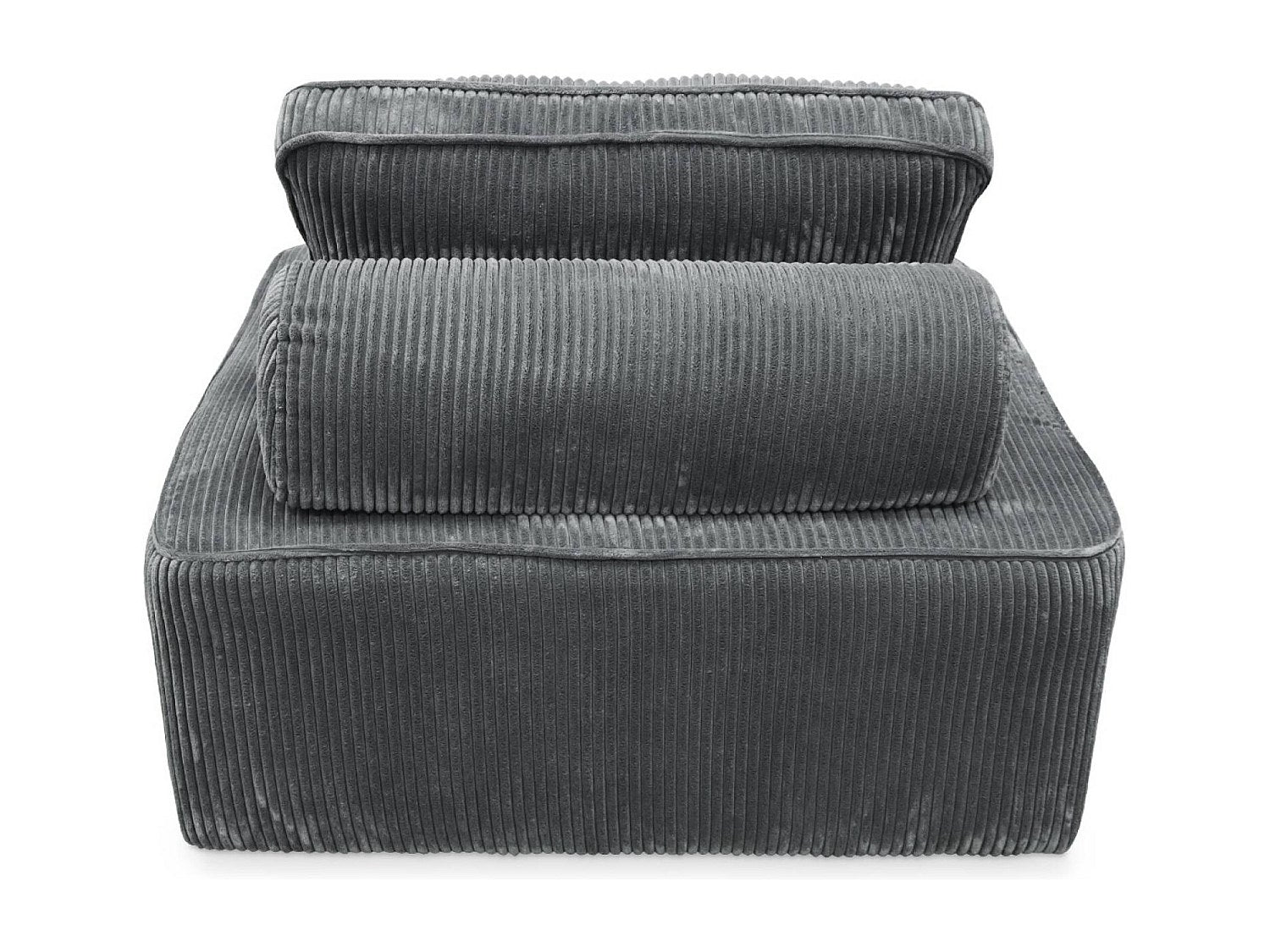 Chauffeuse modulable gris velours