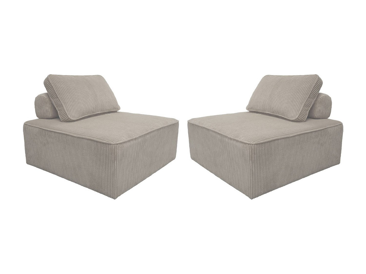 Chauffeuse modulable gris velours