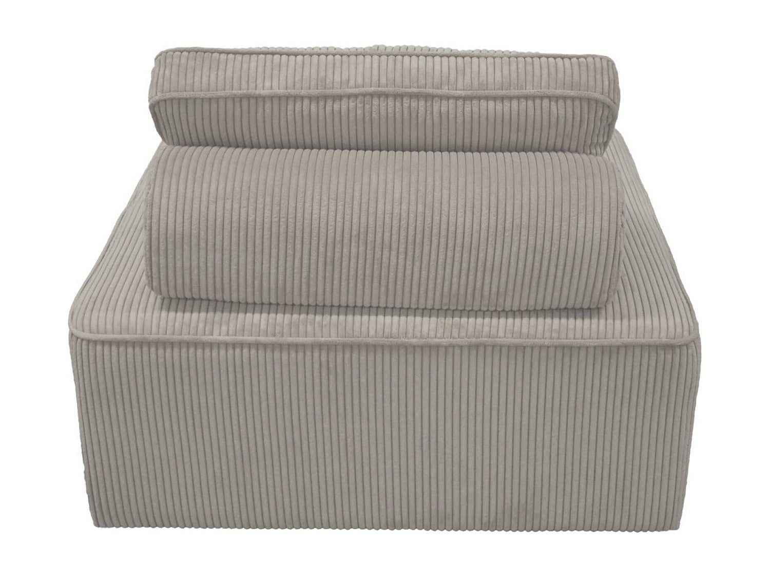 Chauffeuse modulable gris velours