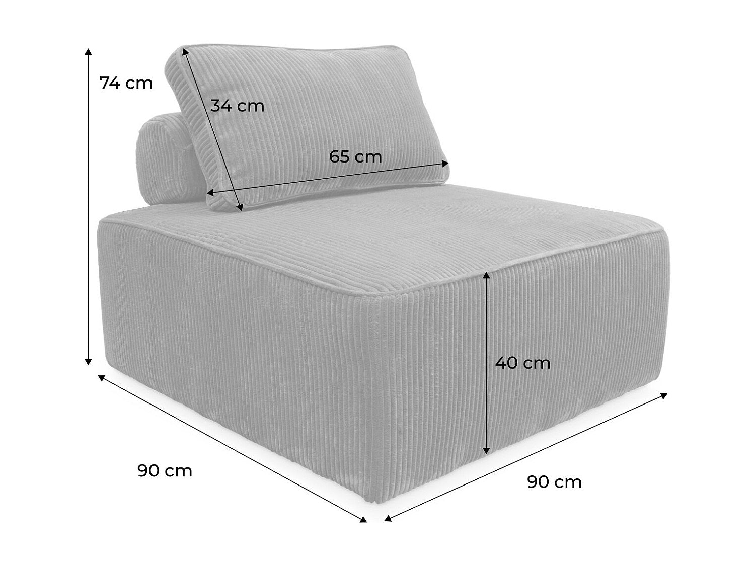 Chauffeuse modulable vert velours