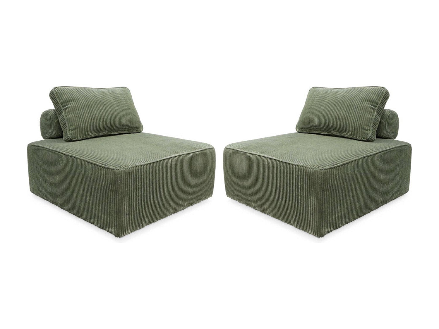 Chauffeuse modulable vert velours