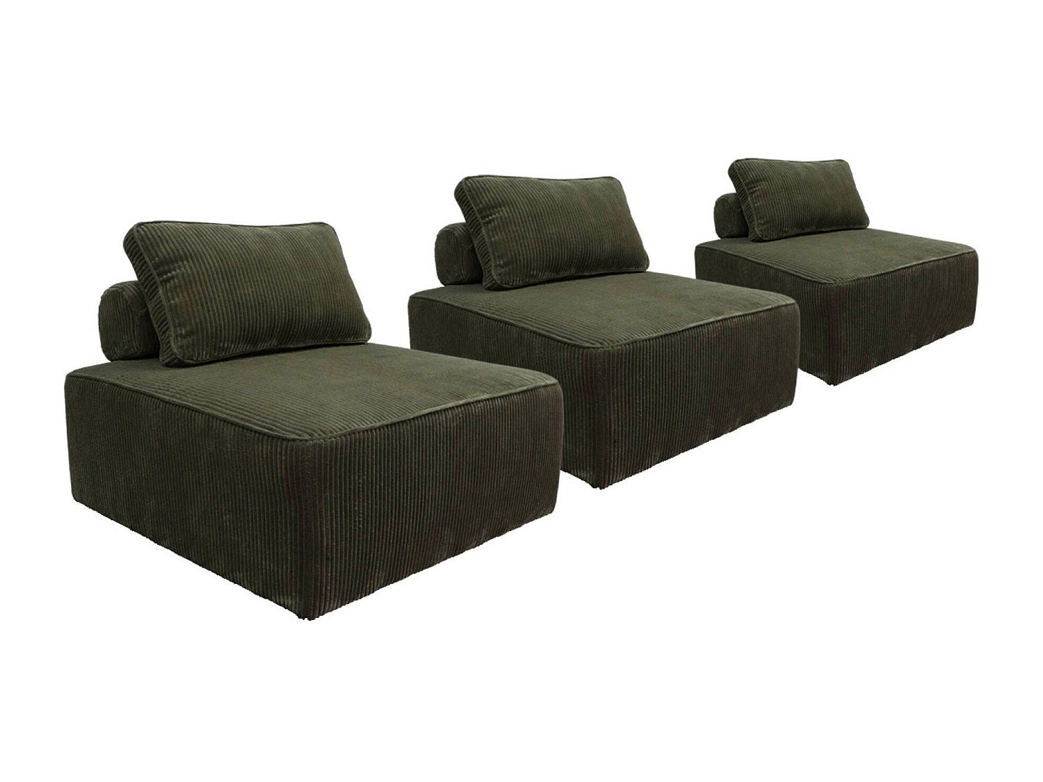 Chauffeuse modulable vert velours