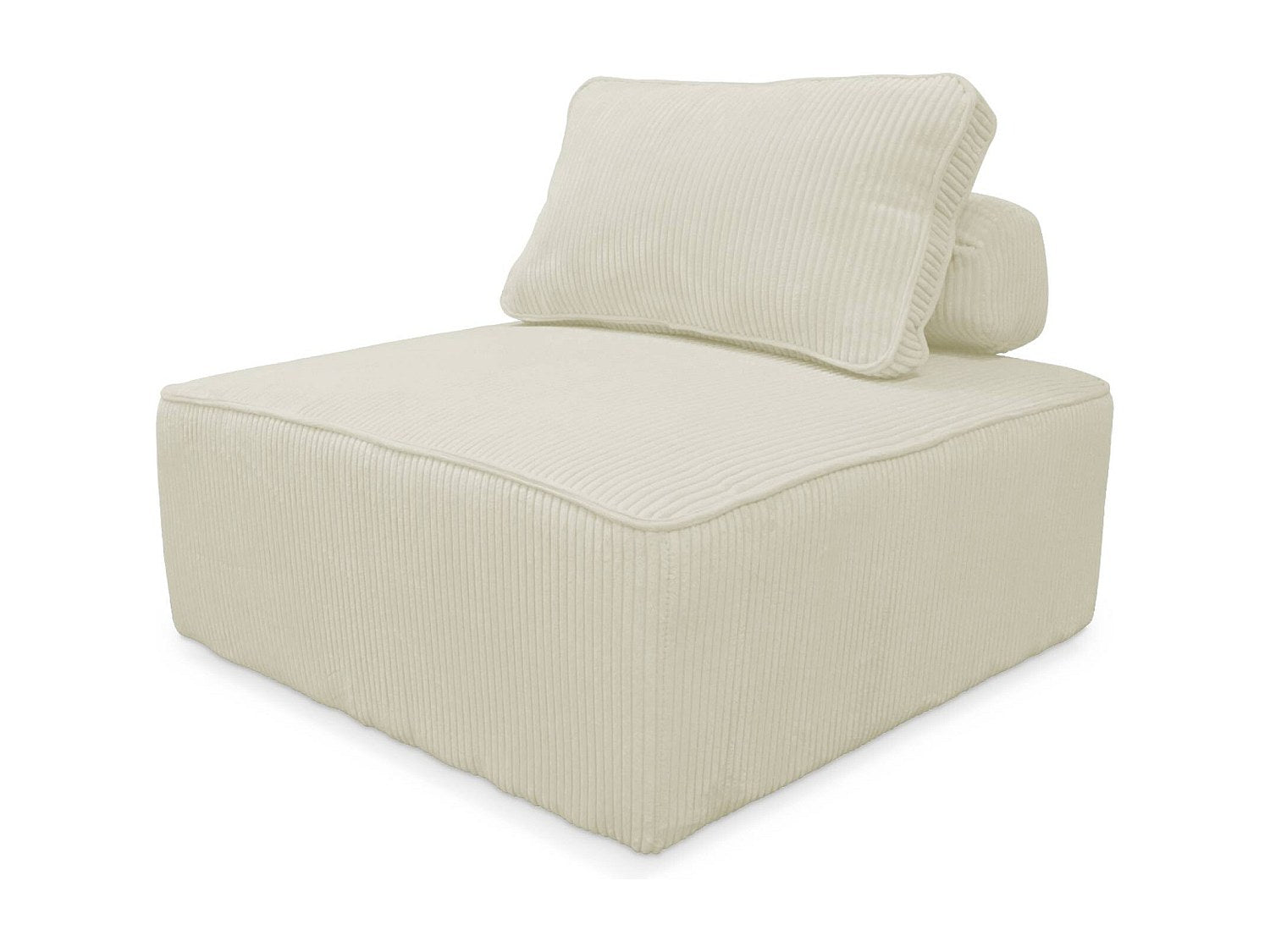 Chauffeuse modulable 4 places beige velours