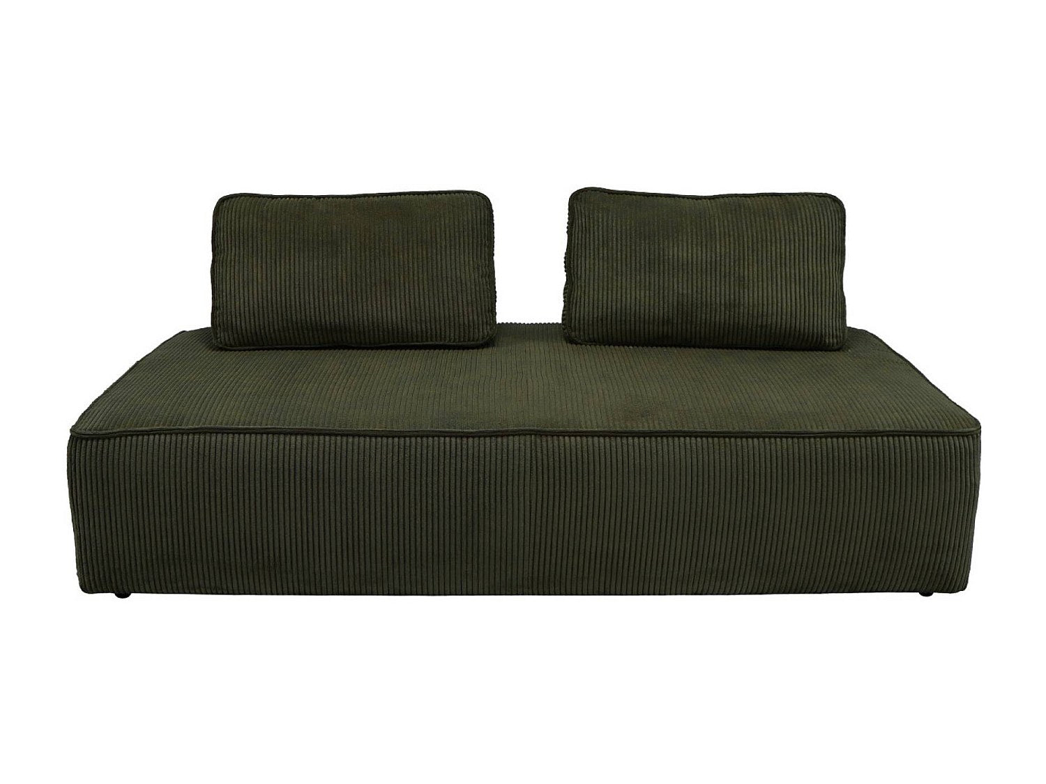 Chauffeuse modulable 2 places vert velours