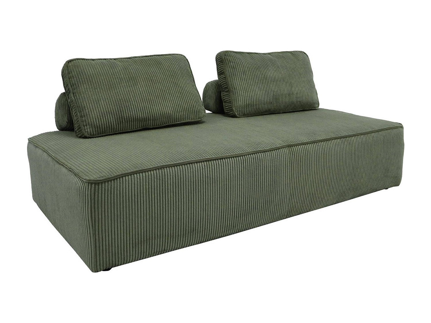 Chauffeuse modulable 2 places vert velours