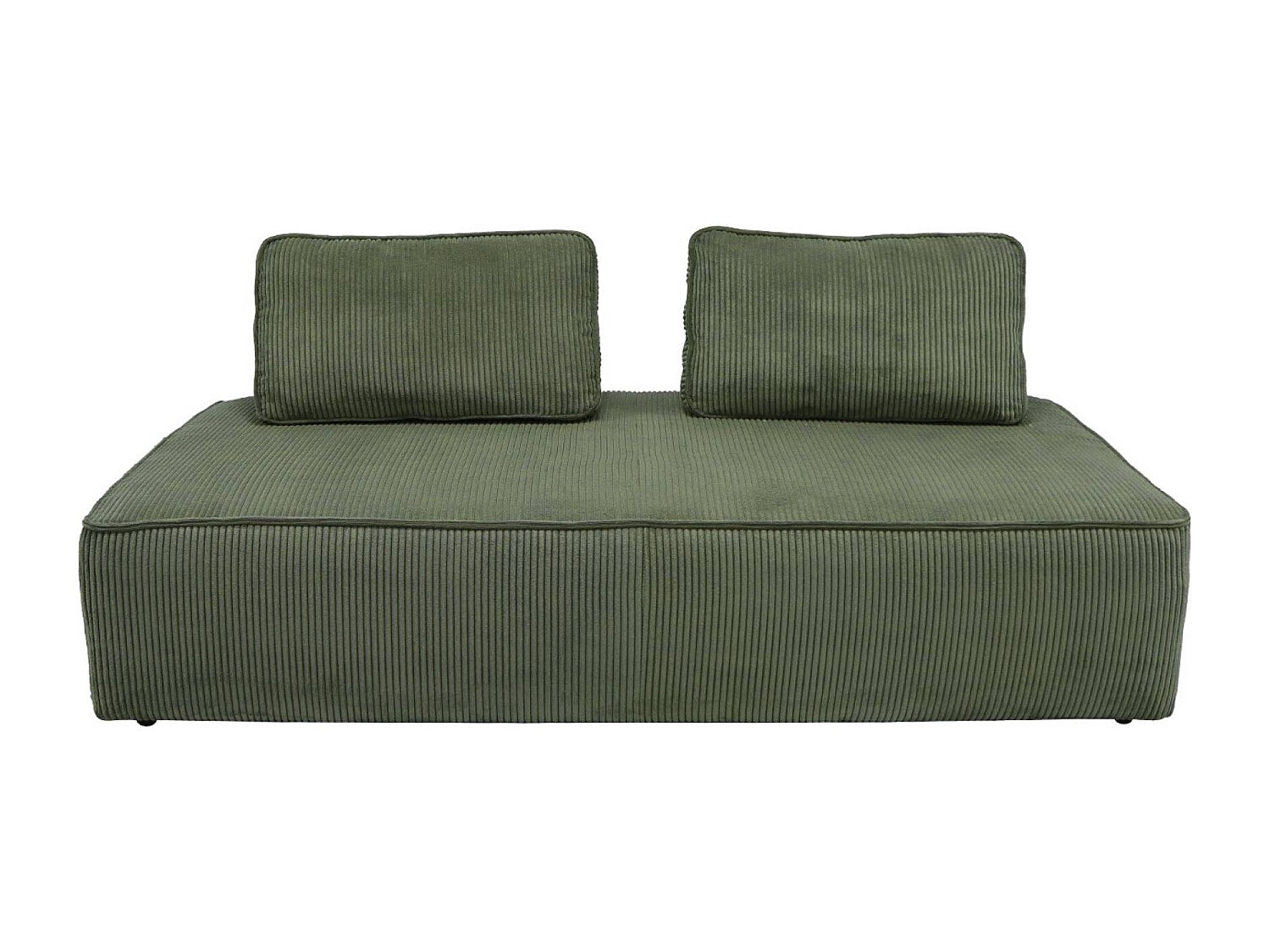 Chauffeuse modulable 2 places vert velours