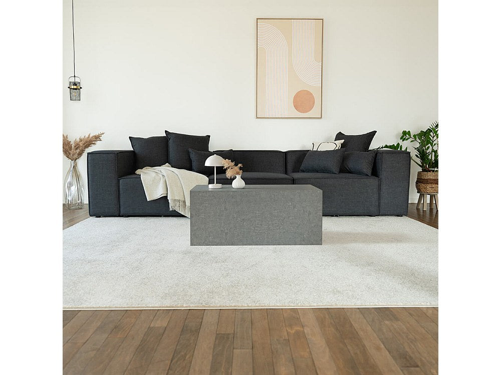 Canapé modulable gris tissu