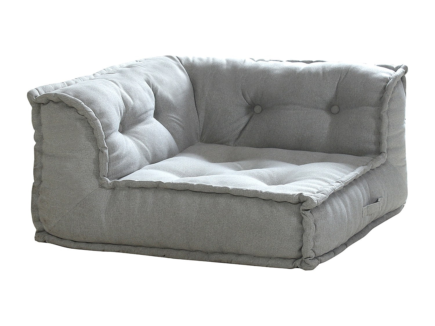 Canapé modulable gris tissu