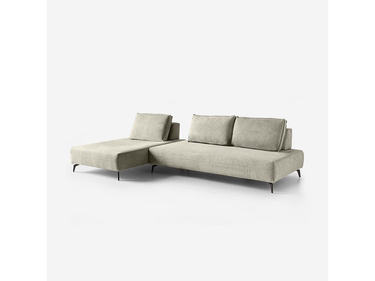 Canapé modulable 3 places beige tissu