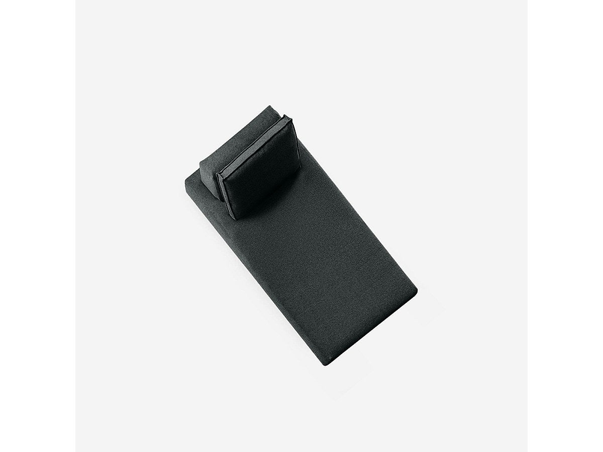 Méridienne pour canapé modulable noir tissu
