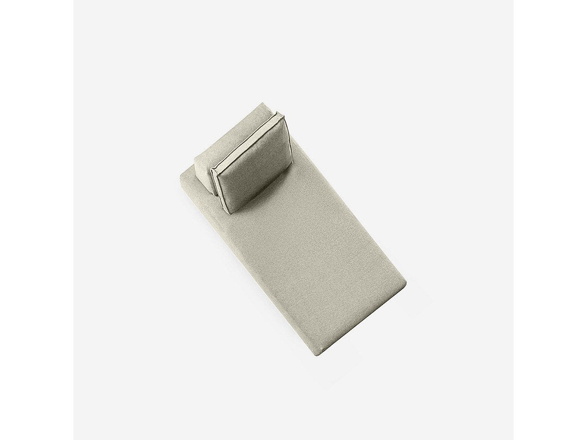 Méridienne pour canapé modulable beige tissu