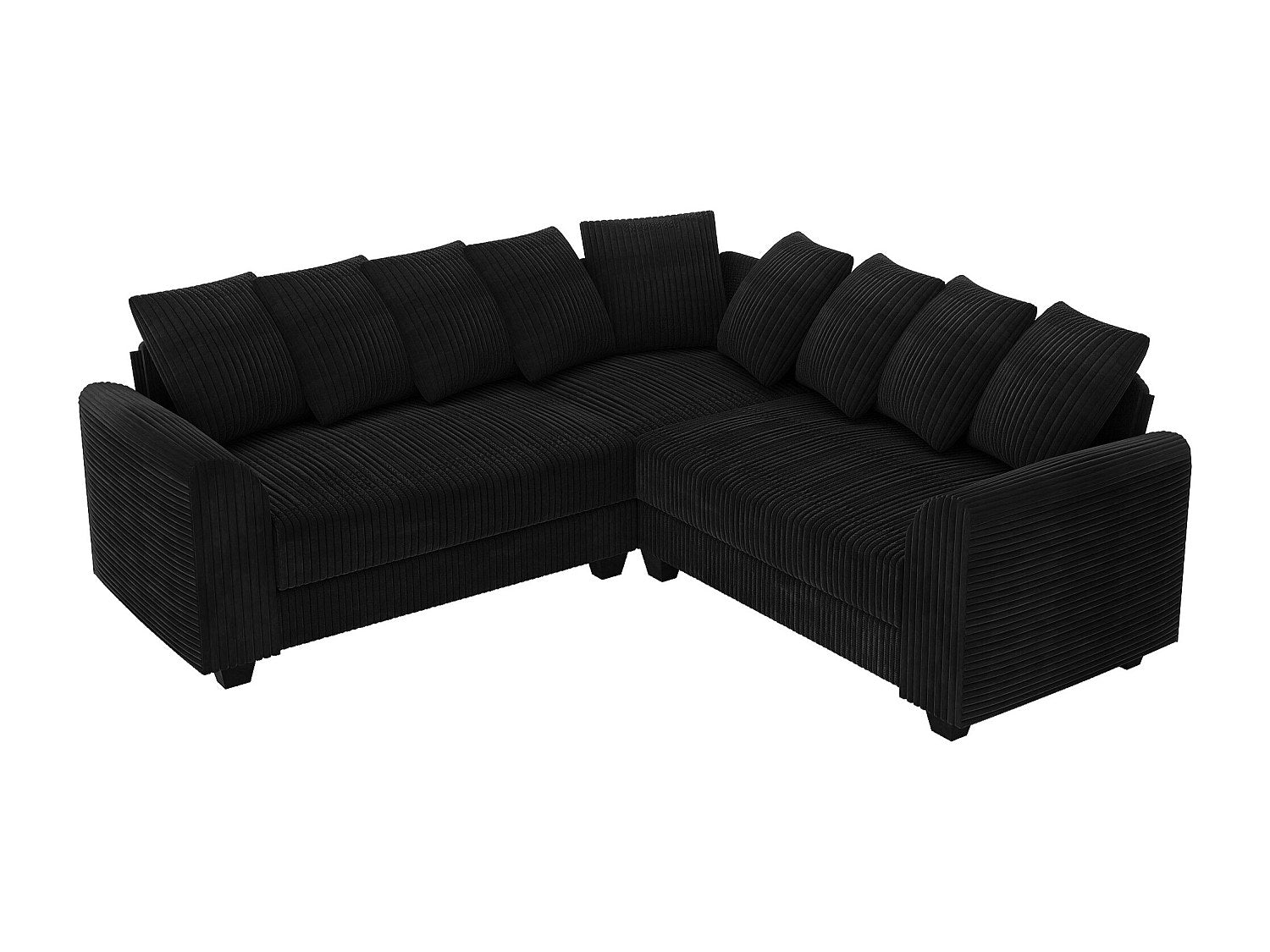 Angle pour canapé modulable noir velours
