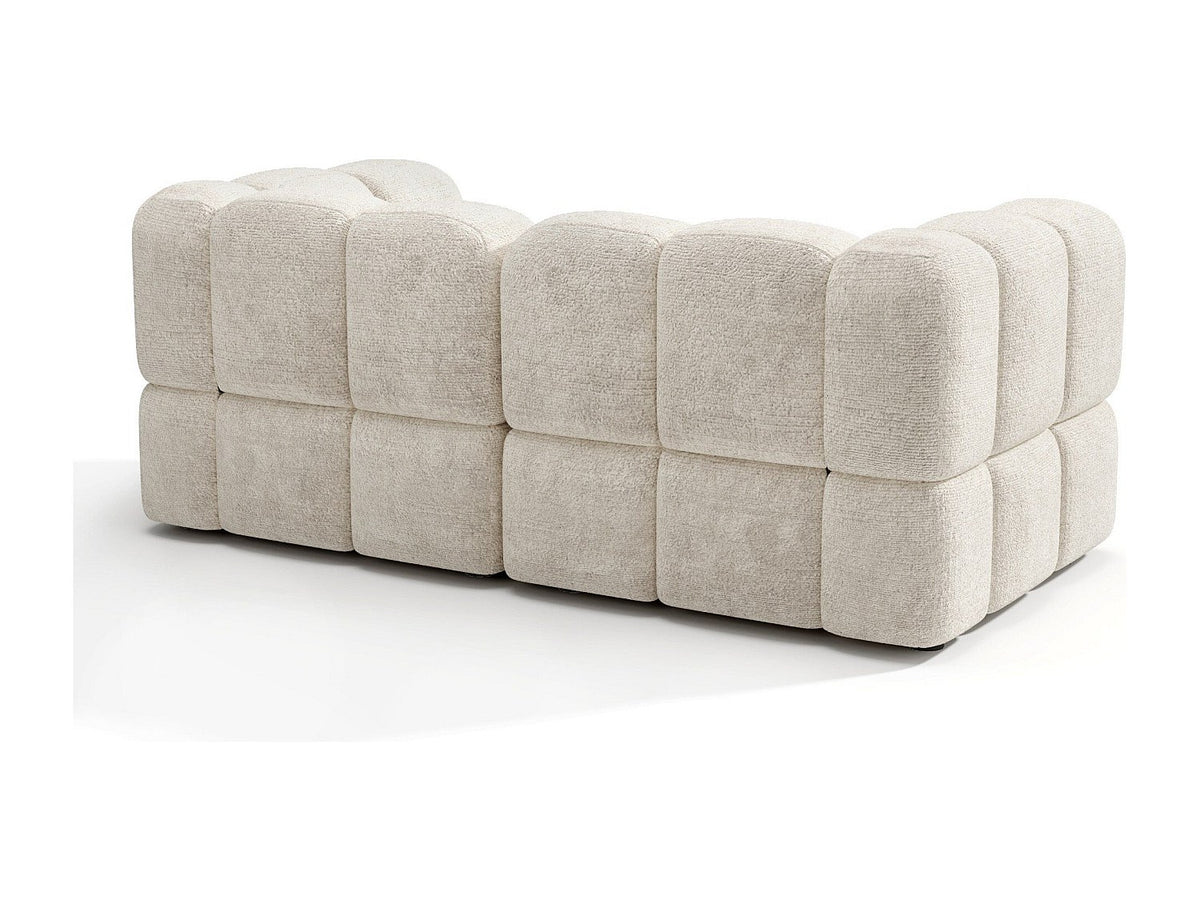 Canapé modulable 3 places beige velours