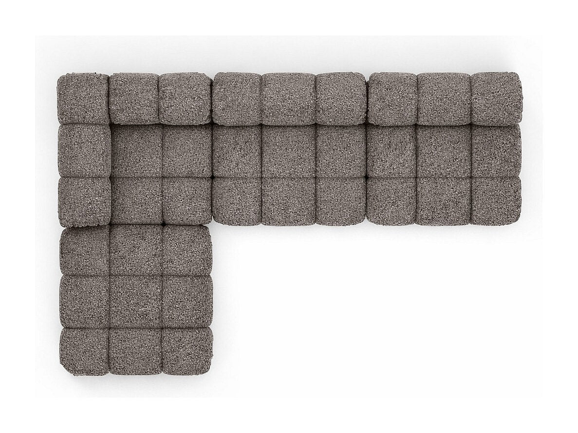 Canapé modulable marron tissu