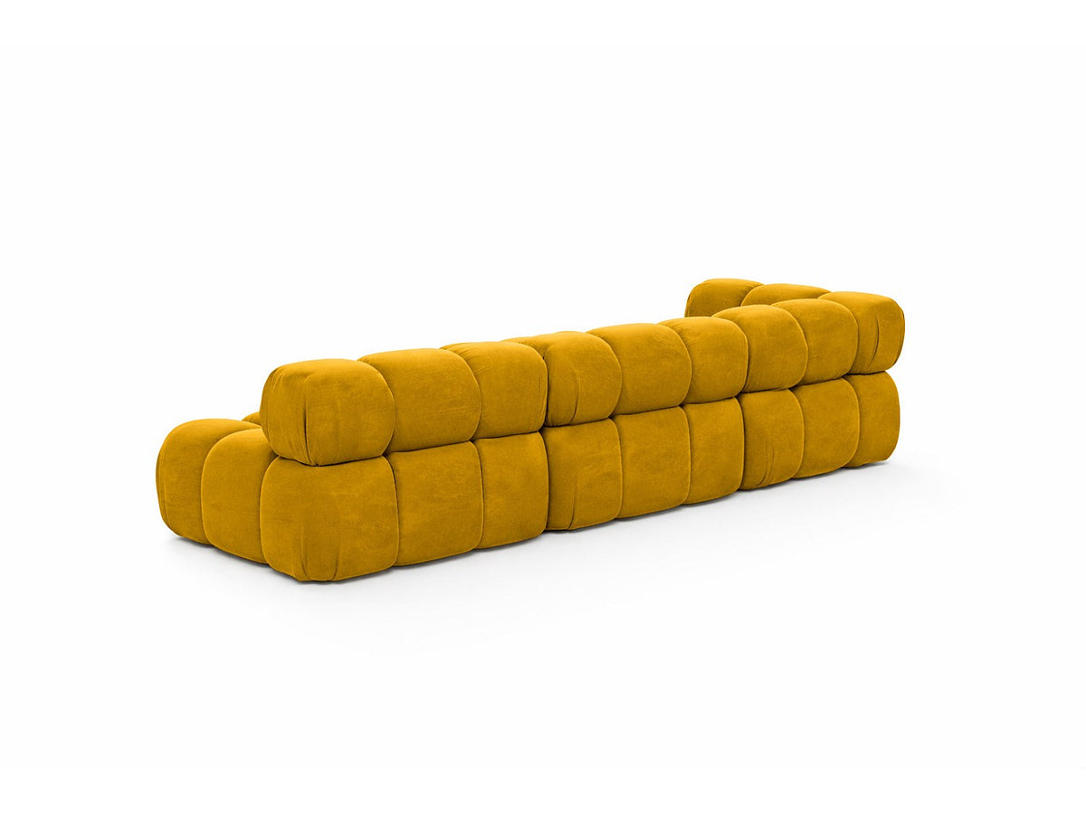 Canapé modulable jaune tissu
