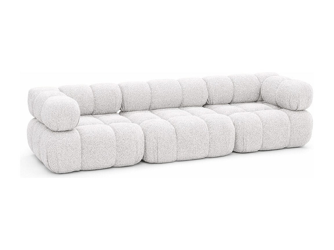 Canapé modulable 3 places beige tissu