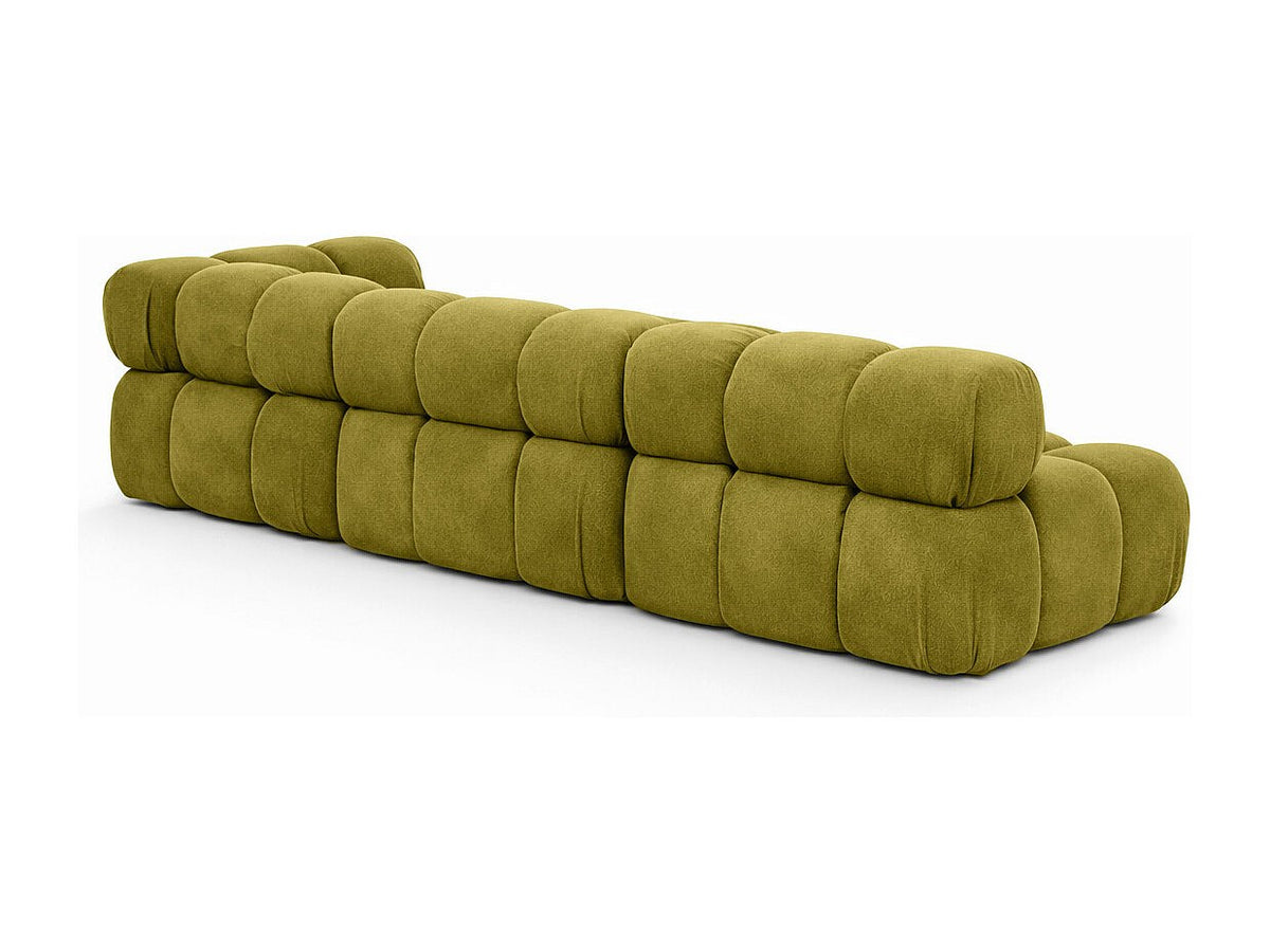 Canapé modulable vert tissu