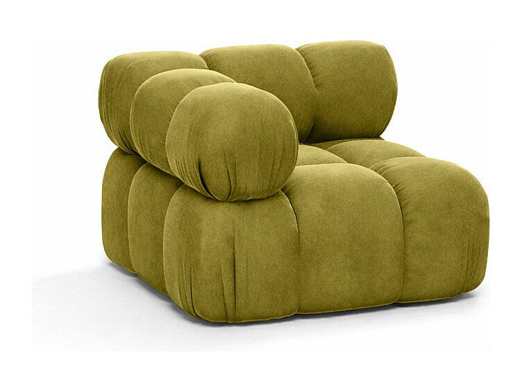 Canapé modulable vert tissu