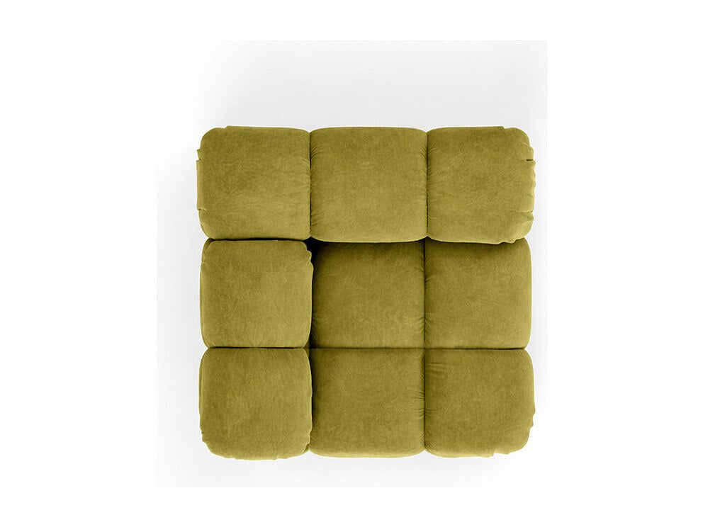 Canapé modulable vert tissu