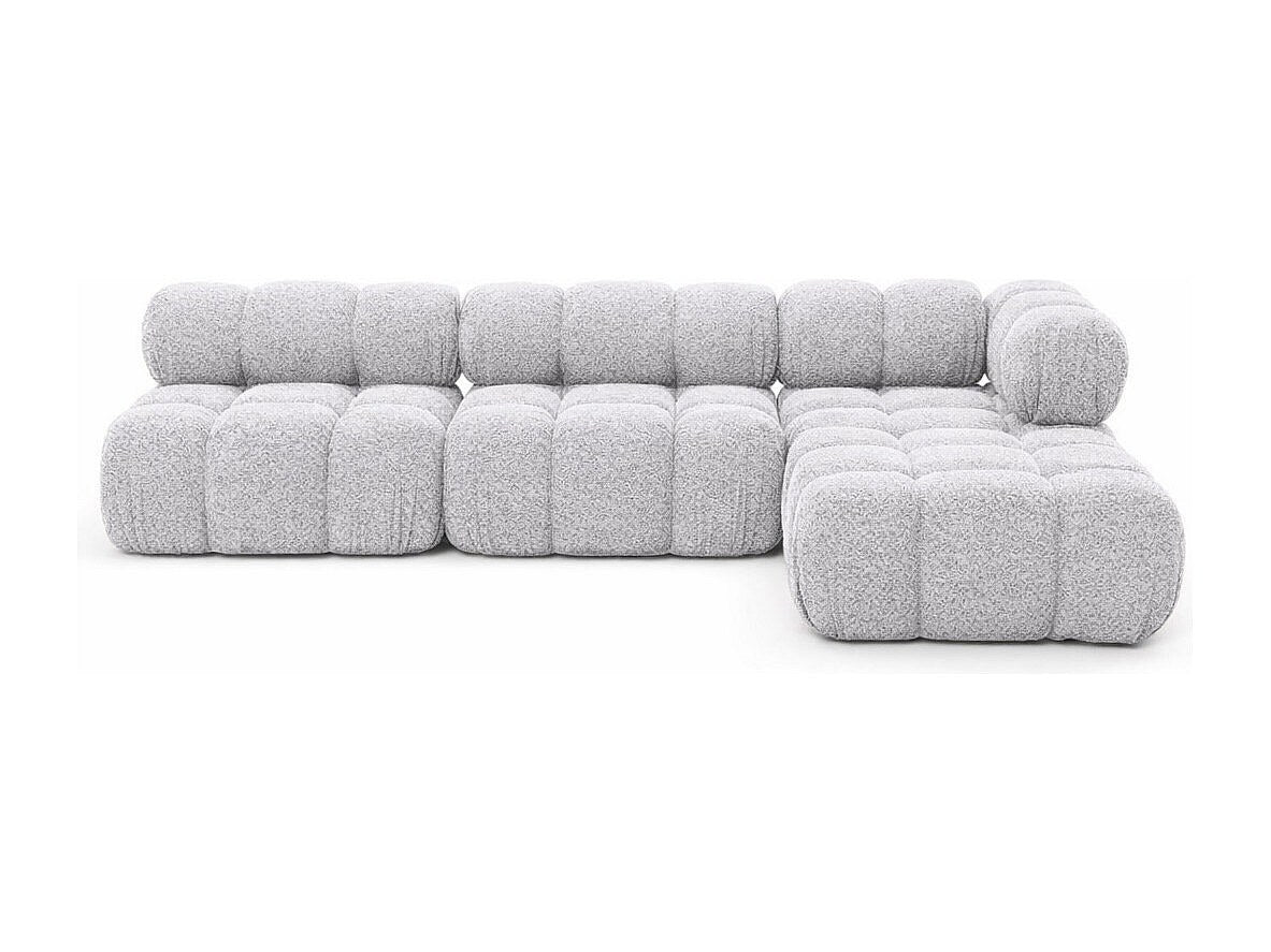 Canapé modulable gris tissu