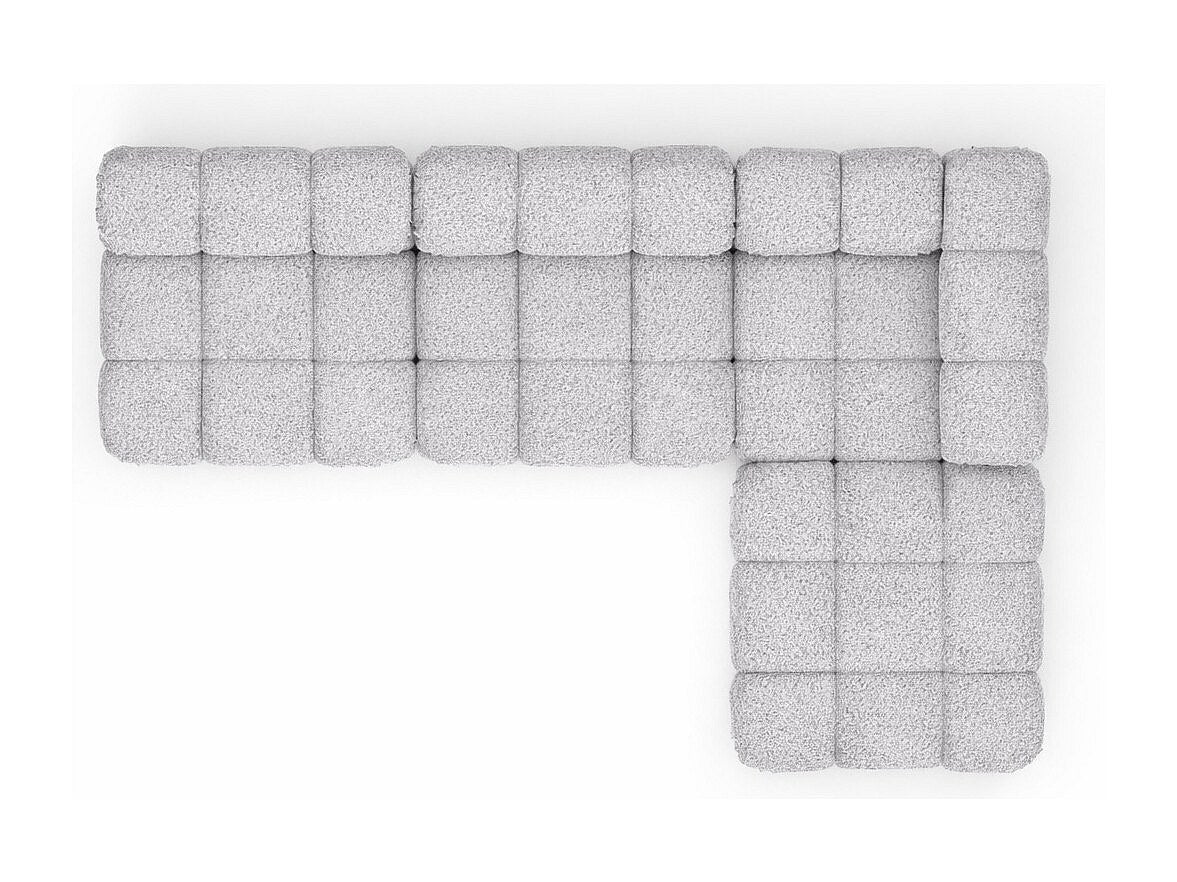 Canapé modulable gris tissu
