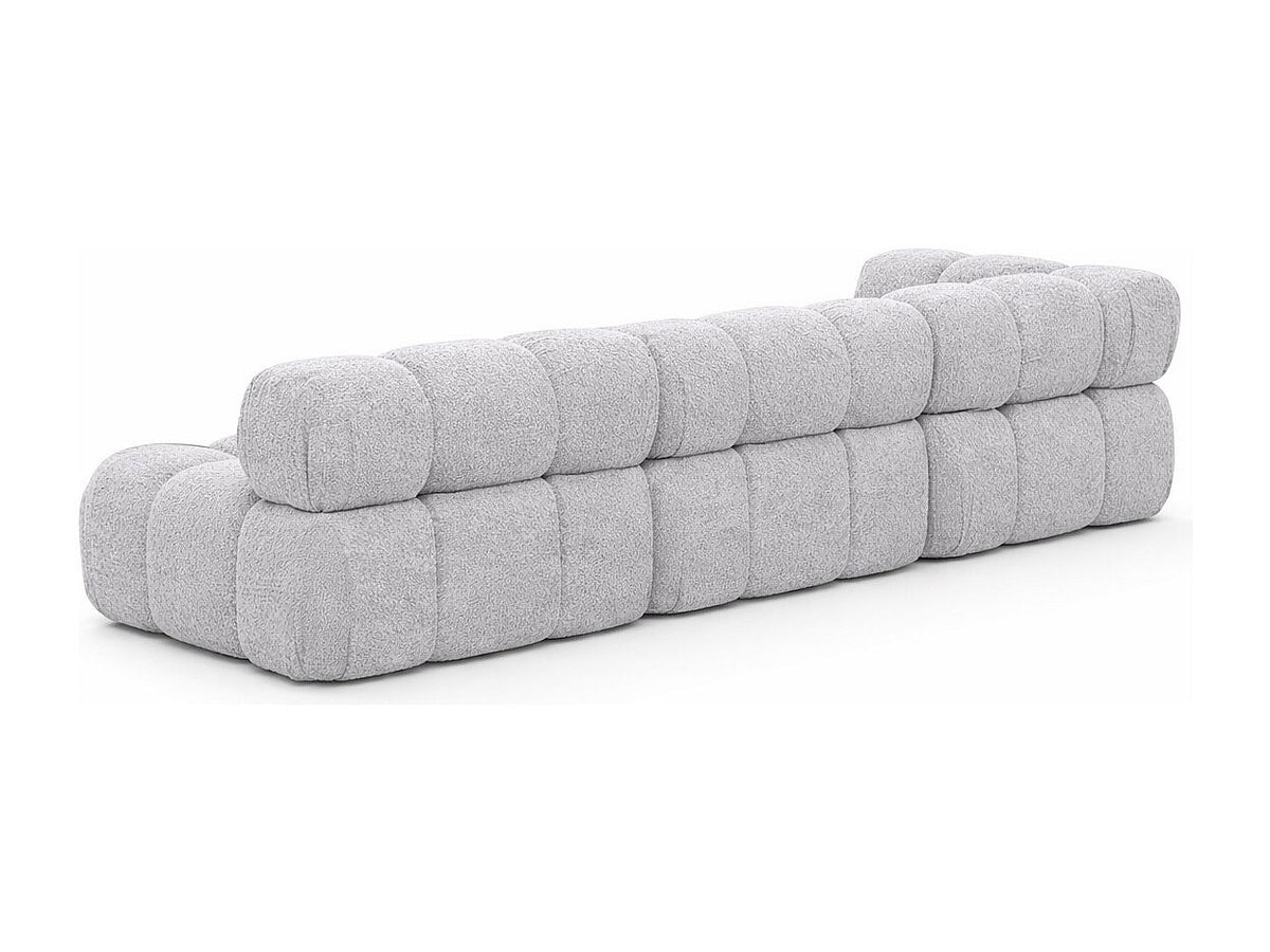 Canapé modulable gris tissu