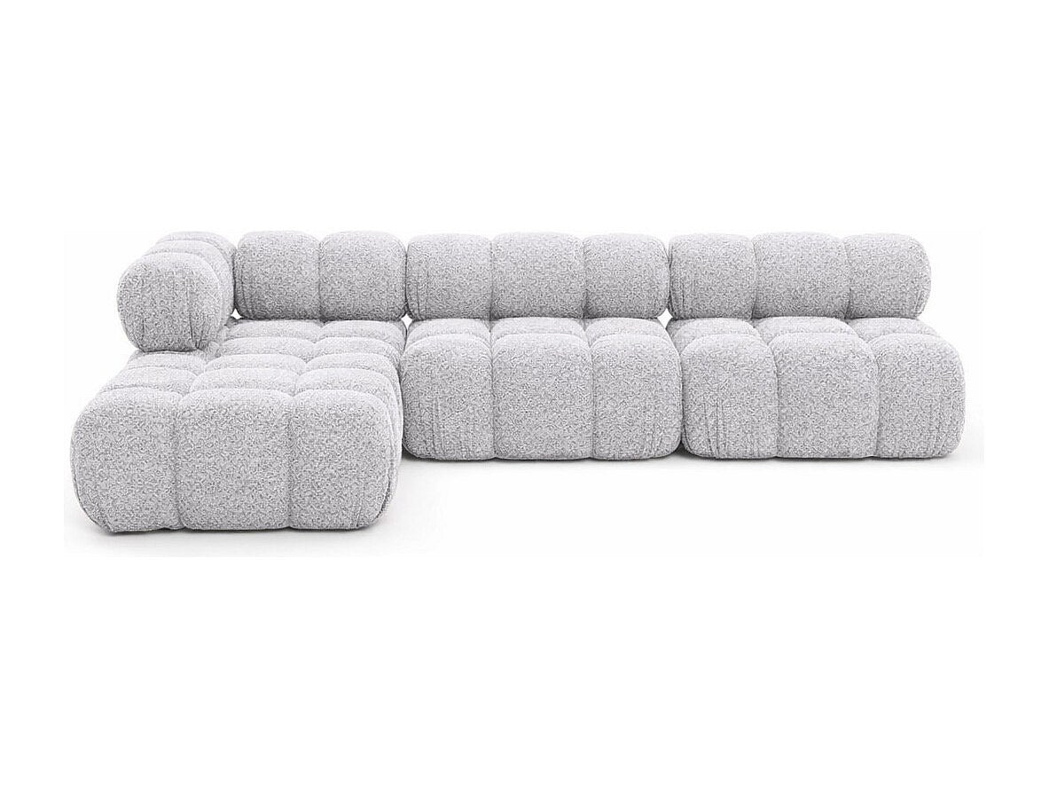 Canapé modulable gris tissu