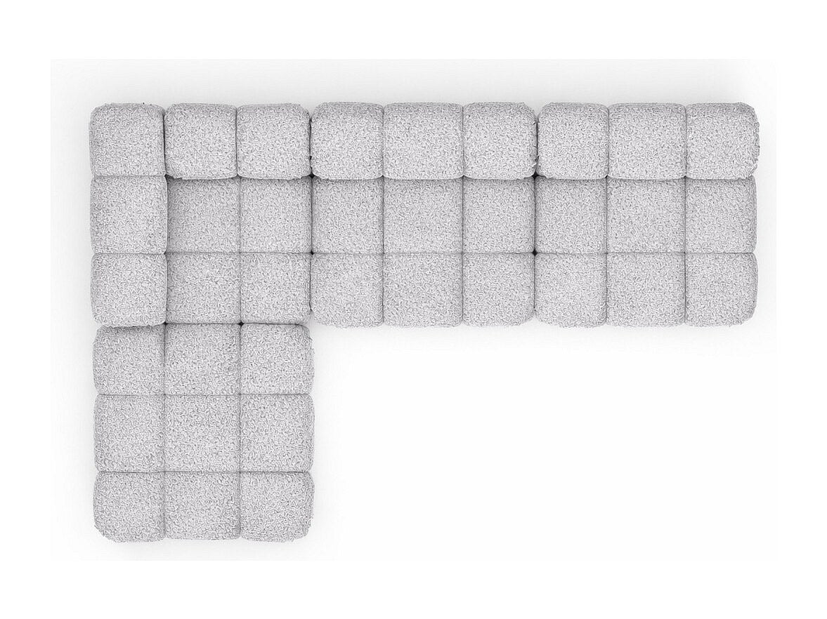 Canapé modulable gris tissu