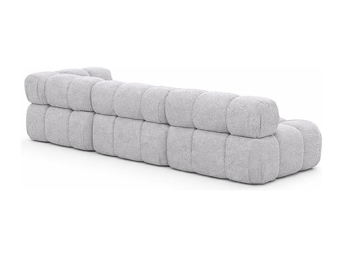 Canapé modulable gris tissu