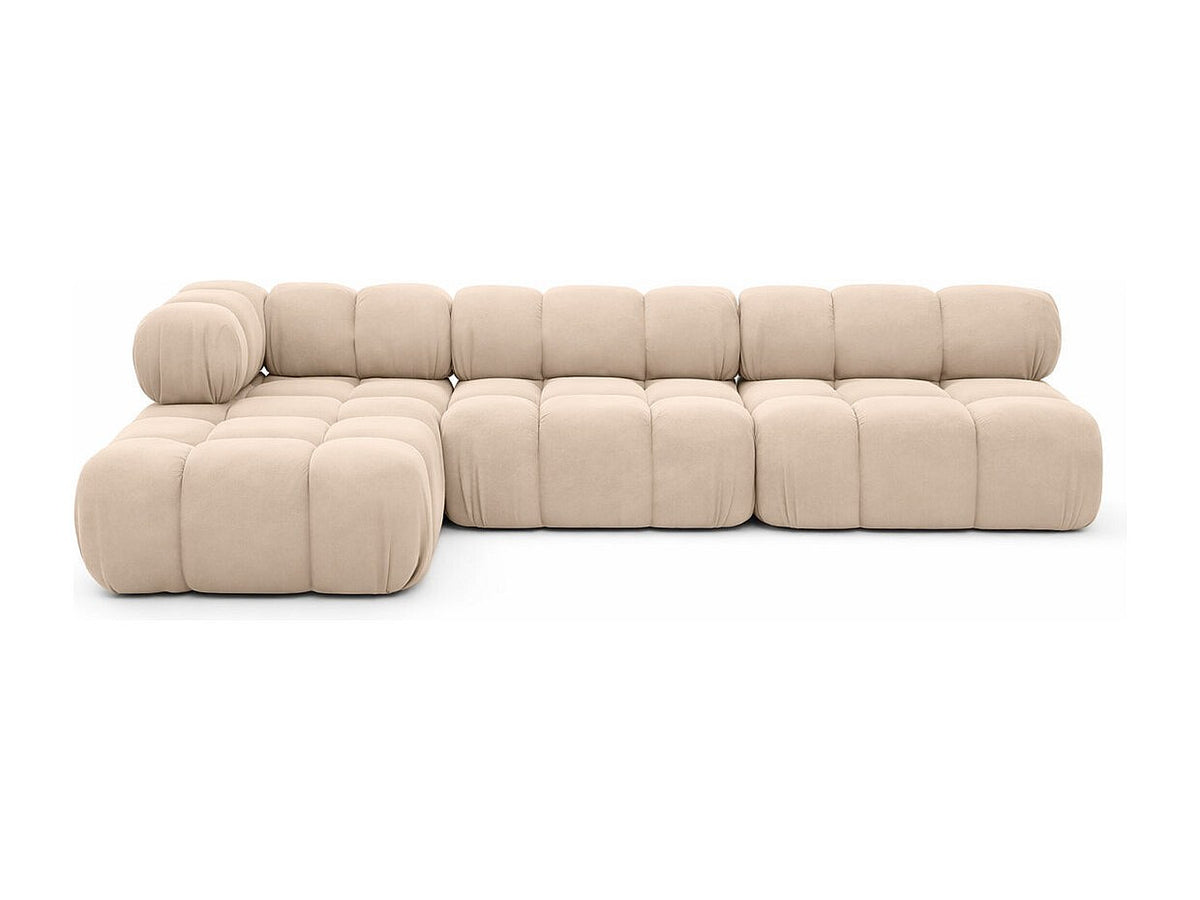 Canapé modulable beige tissu