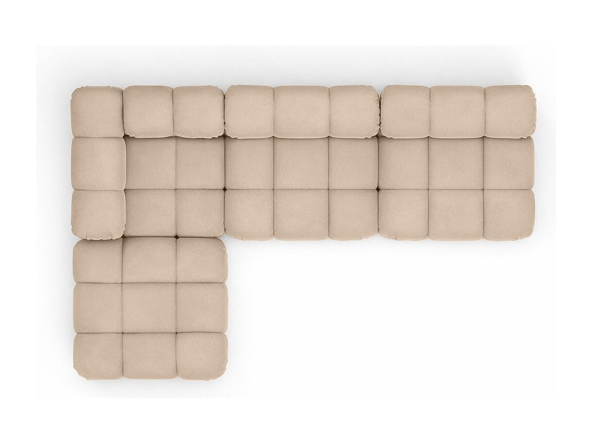 Canapé modulable beige tissu