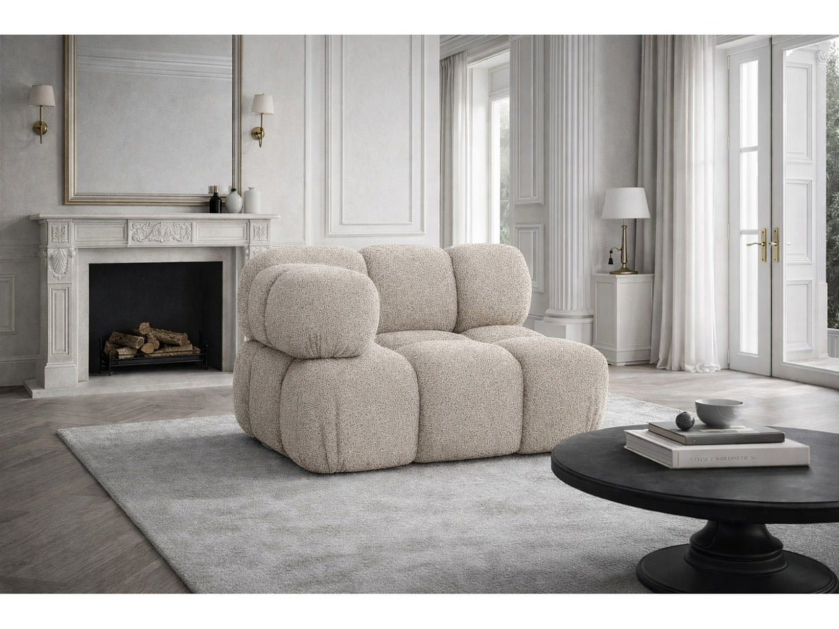 Canapé modulable beige tissu