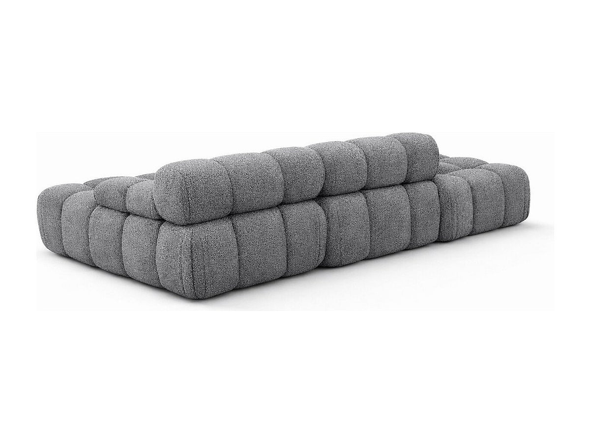 Pouf pour canapé modulable gris tissu