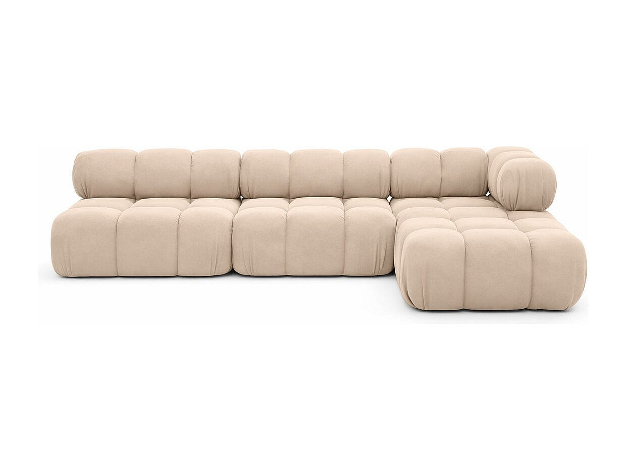 Canapé modulable beige tissu